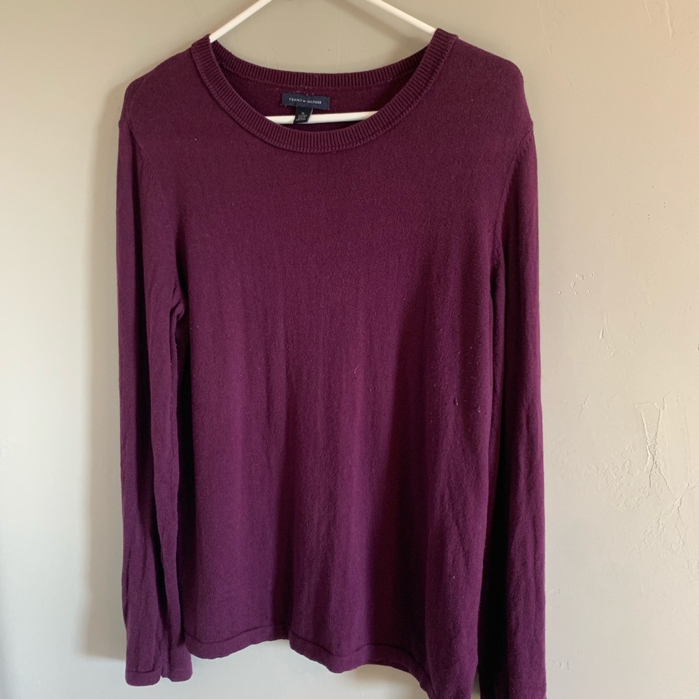 Tommy Hilfiger purple sweater in XL